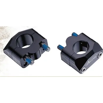 Řídítka DRŽÁK/ZDVIHÁK NA ŘÍDÍTKA (DOLE-22,2/VRCHU-22,2 MM) H. 20MM BARVA ČERNÁ (BM-01BK22/22)