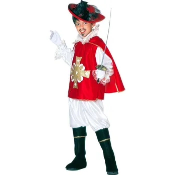 Karnevalový kostým Dětský kostým - Mušketýr Barva: červená, Velikost: 11/13 let - 158 cm