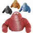 Figurka Teddies Gorila antistresová natahovací plněná pískem 400 g 12 cm mix barev