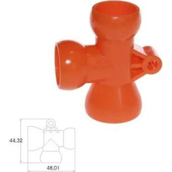 Zahradní hadice Loc-Line 59875 - Rozdvojka 1/2" kloubová, tvar T, LOC-LINE