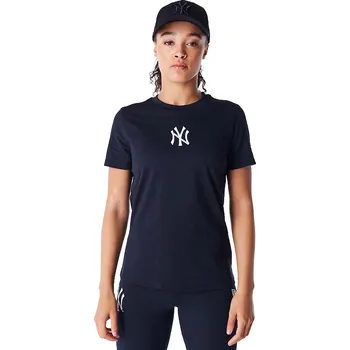 Dámské tričko tričko New Era League Essential Regular MLB New York Yankees - Black/White S