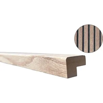 Stavební materiál Vnější roh k akustickému panelu Dub tmavý 270 cm