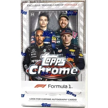 Sběratelská karetní hra 2021 Topps Chrome F1 Formula 1 Hobby Box