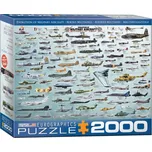 EUROGRAPHICS Puzzle Vojenská letadla 2000 dílků