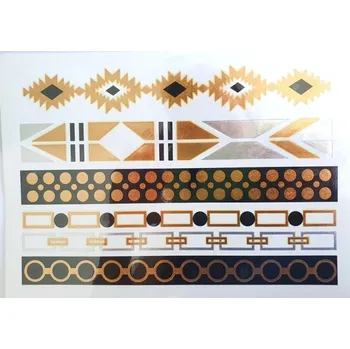 Odstranitelné tetování Metalické dočasné tetování č.10