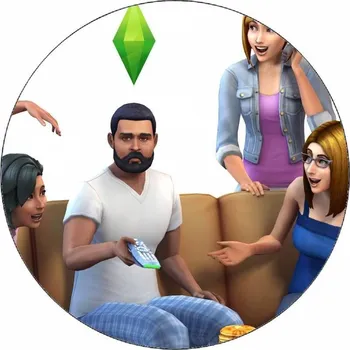Přisada na vaření a pečení Jedlý papír The Sims postavy ze hry 19,5 cm