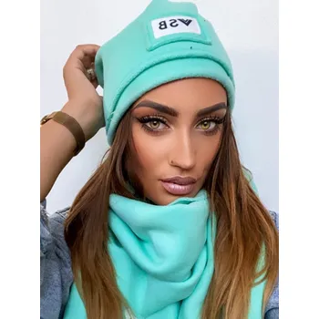 Čepice Dámská tepláková VSB čepice mentolová, VELIKOST UNI