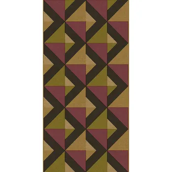 Tapeta Cristiana Masi by Parato Geometrická vliesová tapetová bordura na zeď, vínová, B39099, Arché, Cristiana Masi by Parato, velikost 10,05 x 0,265 m