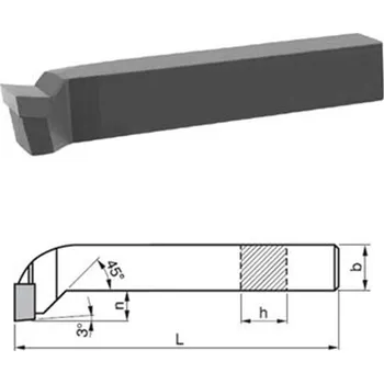 Příslušenstí k soustruhu DENAS 223714-25x25-S30 - Nůž soustružnický 25x25x140mm ubírací čelní pravý S30 (P30), DIN 4977