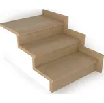 Schodový nášlap / profil TOPSTEP Flex Dub sahara 1200 × 340 × 11 mm