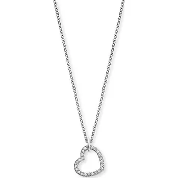 Náhrdelník Stříbrný náhrdelník ENGELSRUFER Srdce se zirkony malé ERN-HEARTSHINY-S-ZI
