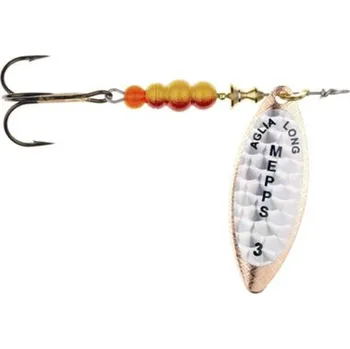 Umělá nástraha Rotační třpytka Mepps Aglia Long Rainbo Vel.3 11,5g Měděná