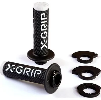 grip X-GRIP BRAAAAP GRIPY LOCK-ON-GRIP (S ADAPTÉRY ROLGAS) BÍLÁ BARVA