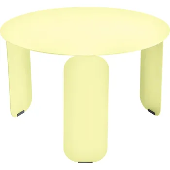 Zahradní stůl Citronově žlutý kovový zahradní konferenční stolek Fermob Bebop 60 cm