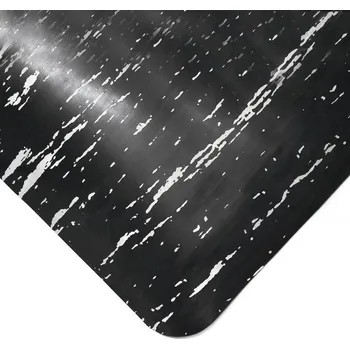 Rohožka Černá gumová protiúnavová průmyslová rohož FLOMA Marble - 300 x 90 x 1,25 cm (80000762) FLOMAT