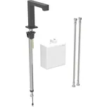 Geberit Brenta stojánková umyvadlová baterie, napájení z generátoru, funkční box na omítku, se směšovačem, černá mat easy-to-clean (116.176.14.1)