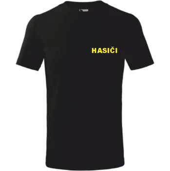 Černé dětské triko pro hasiče