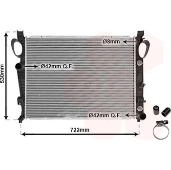 Autodíl Chladič, chlazení motoru VAN WEZEL 30002311