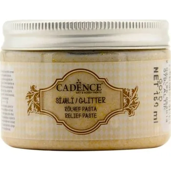 Speciální výtvarná barva Cadence 3D pasta Glitter paste glittrová zlatá -