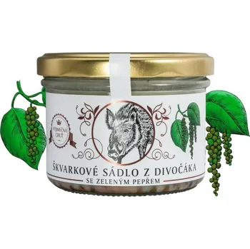 Hotové jídlo Škvarkové sádlo z divočáka se zeleným pepřem - Vineco 150g