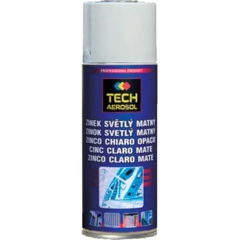 Barva ve spreji Tech Aerosol 002.3010 - Zinek světlý matný ve spreji (400ml)
