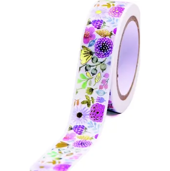 Lepicí páska Dekorační páska GG FT 933225 Flowers 10m x 15mm