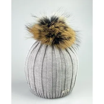 Čepice Luxusní pletená čepice ALICE - šedá, Varianta: Čepice, VELIKOST UNI