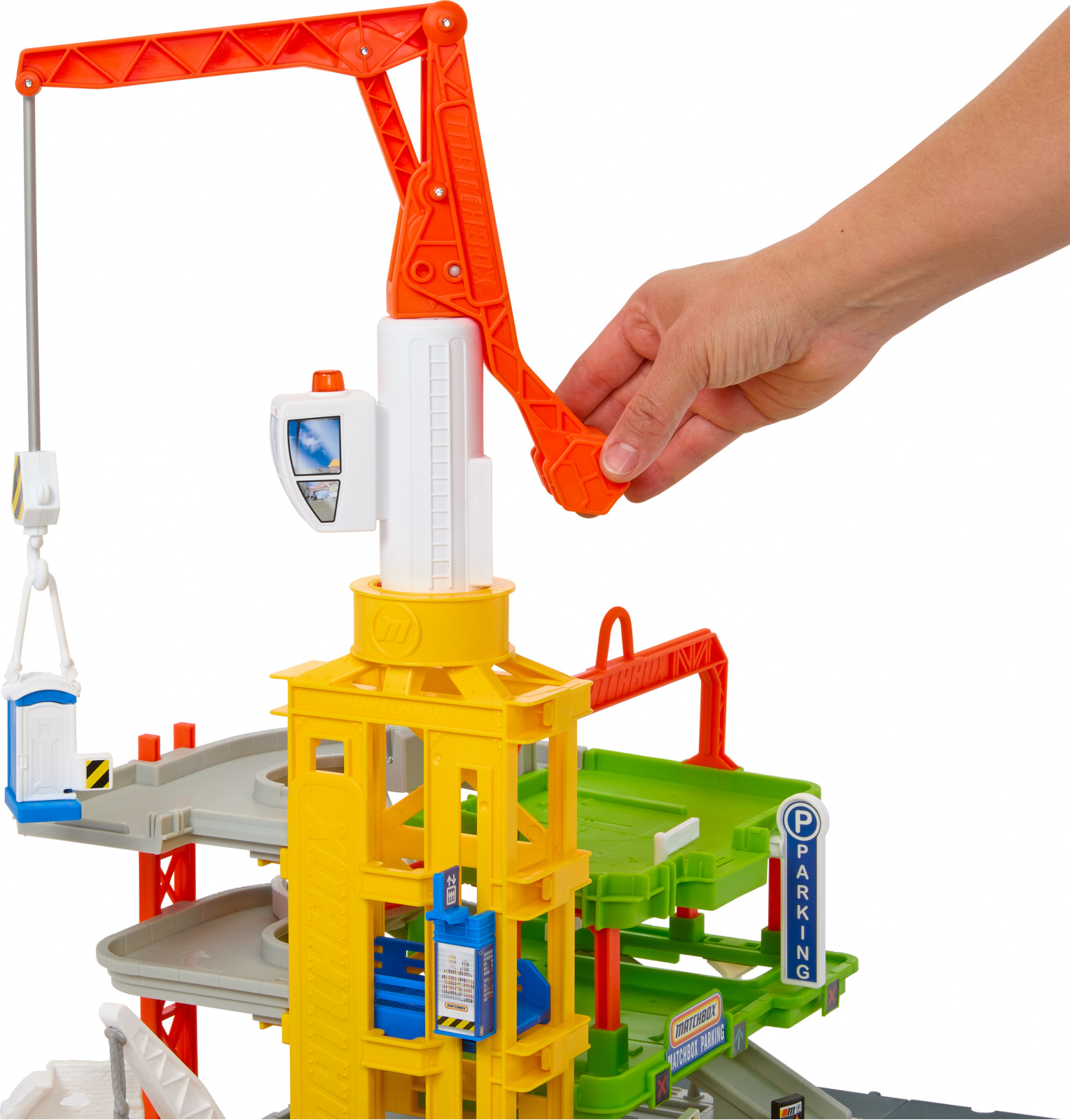 foto Garáž Mattel Matchbox Epic Construction Yard Action Drivers staveniště