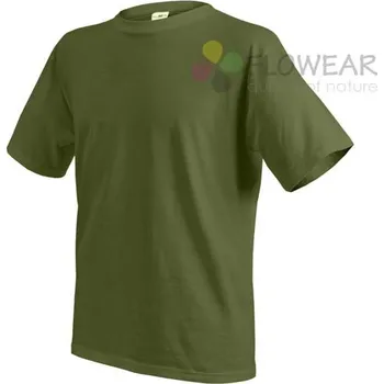 Pánské tričko FLOWEAR Triko oliv krátký rukáv bavlna 160g Flowear® Vyberte velikost: S