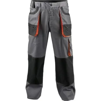 montérky Kalhoty pracovní do pasu FF CARL BE-01-003 (vel.50) černo - červené, montérkové