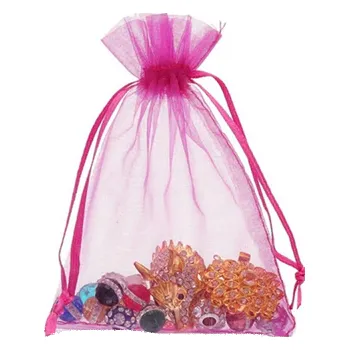 Dárková taška Dárkový pytlíček z průhledné oraganzy větší 13x18 cm