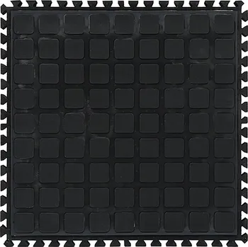 Rohožka Černá podlahová protiúnavová protiskluzová rohož (střed) - 45 x 45 x 2 cm (87660060) FLOMAT