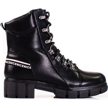 Dámská treková obuv Černé dámské šněrovací workery Shelovet H1182B Velikost: 36