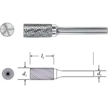 Fréza SGS 21253 (SB-11M) - Fréza technická SB-11M válcová čelní pr. 3,0x12mm, stopka 6mm