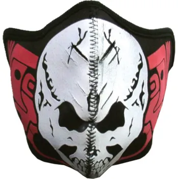 rouška motorkářská maska Lebka, punk
