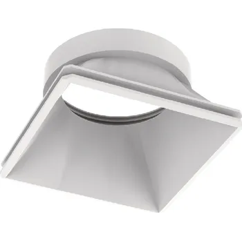 Bodové svítidlo DYNAMIC symetrický čtvercový reflektor 6,5cm, bílý