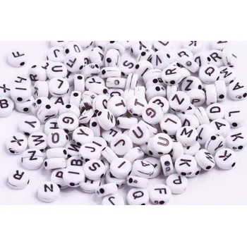 Dětské navlékací korálky Plastové korálky 19 (7x3 mm)