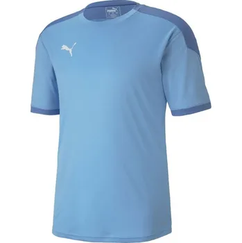 Pánské triko Puma TEAM FINAL 21 TRAINING JERSEY TEE 2XL Světle modrá, Bílá, Modrá