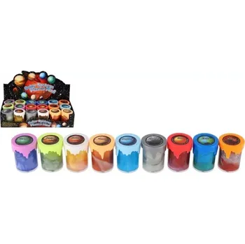 Modelovací hmota Teddies Sluneční soustava Metalický sliz v kelímku