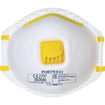 respirátor PORTWEST Respirátor P101 FFP1 s výdechovým ventilkem POR-P101WHR Bílá