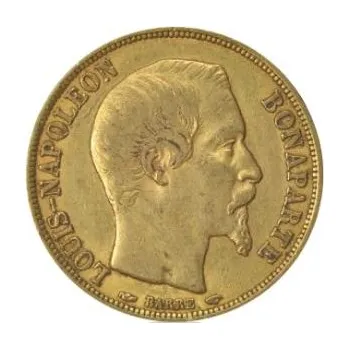 20 franků zlatá mince Louis-Napoleon Bonaparte