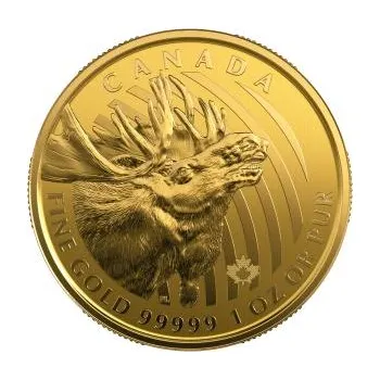 1 unce zlatá mince Call of the Wild - Elch 2019