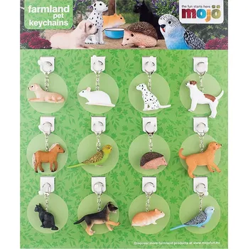 Mojo displej přívěsků na klíče – domácí mazlíčci (72 ks)