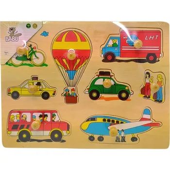 BABU Vkládačka - Dopravní prostředky s úchytem