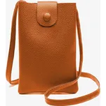 Kabelka na mobil Valice s popruhem hnědá