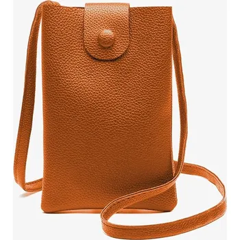 Kabelka Kabelka na mobil Valice s popruhem hnědá