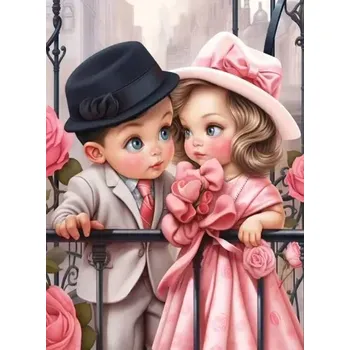 Diamantové malování Diamantové malování/Huacan - První láska II
