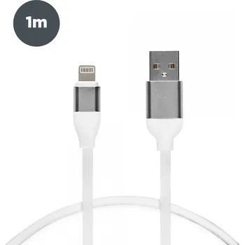 Datový kabel Contact nabíjecí a datový kabel USB na lightning Barva: Bílá