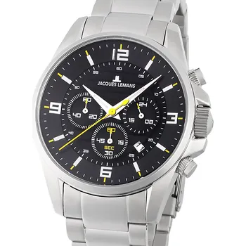Hodinky Jacques Lemans 1-2118D Liverpool Chronograph Mens Watch 44mm 10ATM