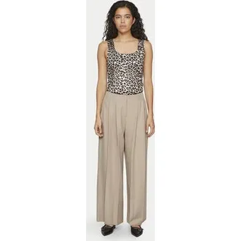 Oblečení a móda Vila Top Kenza 14106850 Hnědá Slim Fit S